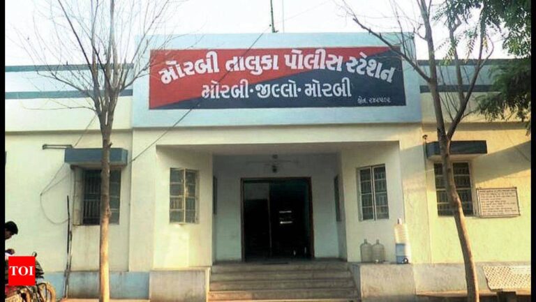 मोरबी के प्रेम नगर गांव में पुलिस ने एक रिहायशी मकान पर छापा मारा, 85,000 रुपये की विदेशी शराब ज़ब्त।