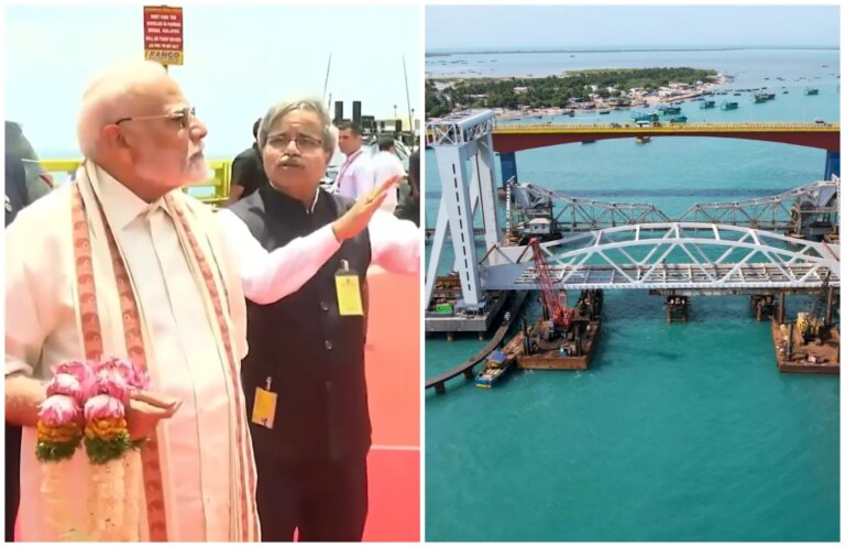 Pamban Bridge inauguration: भारत को मिला पहला वर्टिकल लिफ्ट सी ब्रिज, पीएम मोदी ने किया उद्घाटन; जानिए इसकी खूबियां – historic moment pm modi inaugurates new pamban bridge a marvel of modern engineering