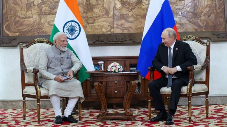 बिश्केक में PM मोदी ने रूस के राष्ट्रपति पुतिन से की मुलाकात, कहा- “युद्ध बहुत हो गया, अब शांति की तरफ बढ़िए”