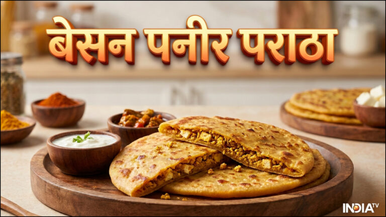 नाश्ते में खाएं बेसन और पनीर का पराठा, मिलेगा प्रोटीन का डबल डोज, आसान है रेसिपी
