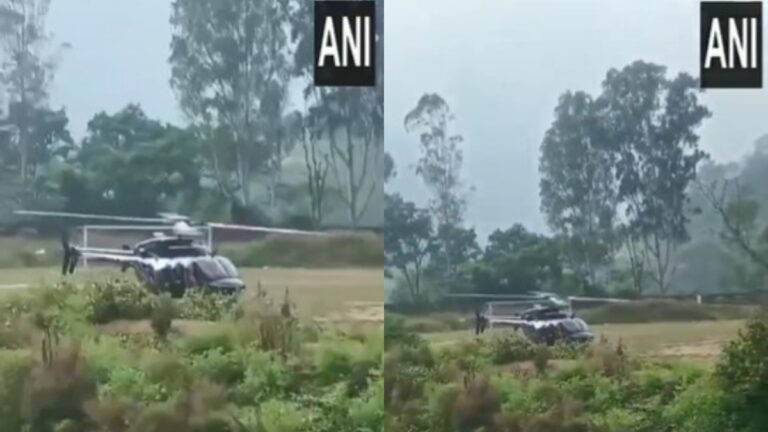 VIDEO: उड़ान के बीच रुद्रप्रयाग में अचानक हेलीकॉप्टर की हुई इमरजेंसी लैंडिंग, चालक दल समेत 6 लोग थे सवार