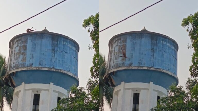 मेडिकल कॉलेज में पानी की टंकी पर चढ़ गया युवक, रेस्क्यू पूरा होने से पहले ही नीचे कूद गया